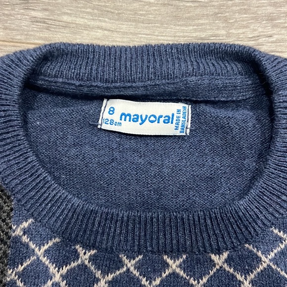 Like new Mayoral 8 Year Old Boy Knit Top - Picture 2 of 2